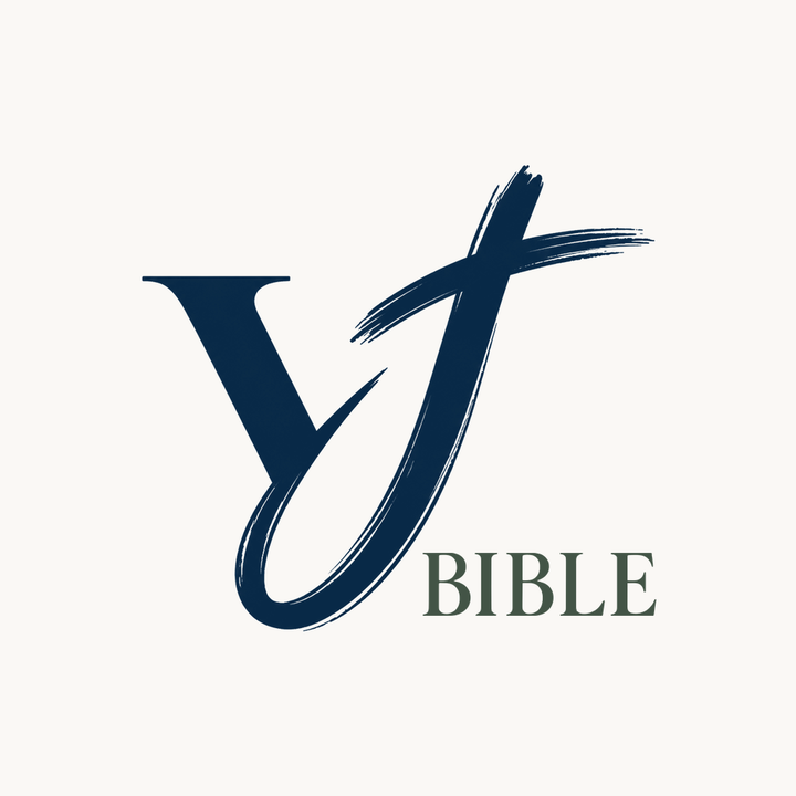 The VisJot app icon: a navy V and J brushed into a cross.